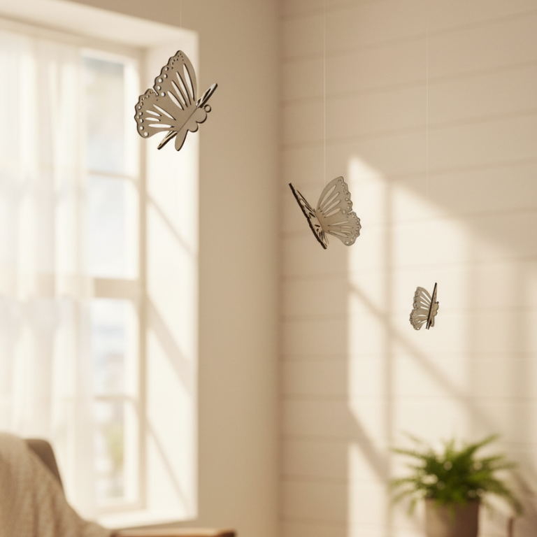 3D Holz-Schmetterling „Lufttanz“