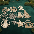 Weihnachtsanhänger Set 2 „Winterzauber“